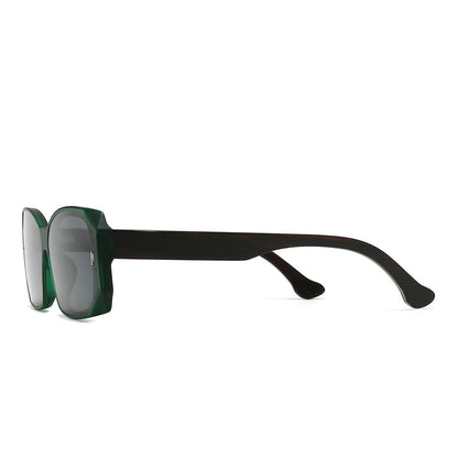 Dollger Square Wooden Temples Retro Sunglasses
