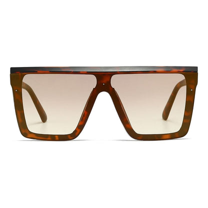 Dollger Black Rectangle Aviator Sunglasses