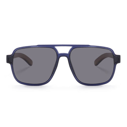 Dollger Black Oversized Aviator Sunglasses