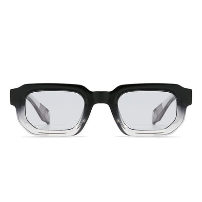 Dollger Acetate Rectangle Full-Rim Tinted Sunglasses