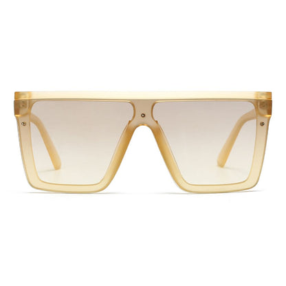 Dollger Black Rectangle Aviator Sunglasses