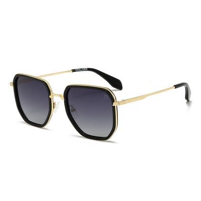 Dollger Retro Polygon Trendy Square Polarized Sunglasses