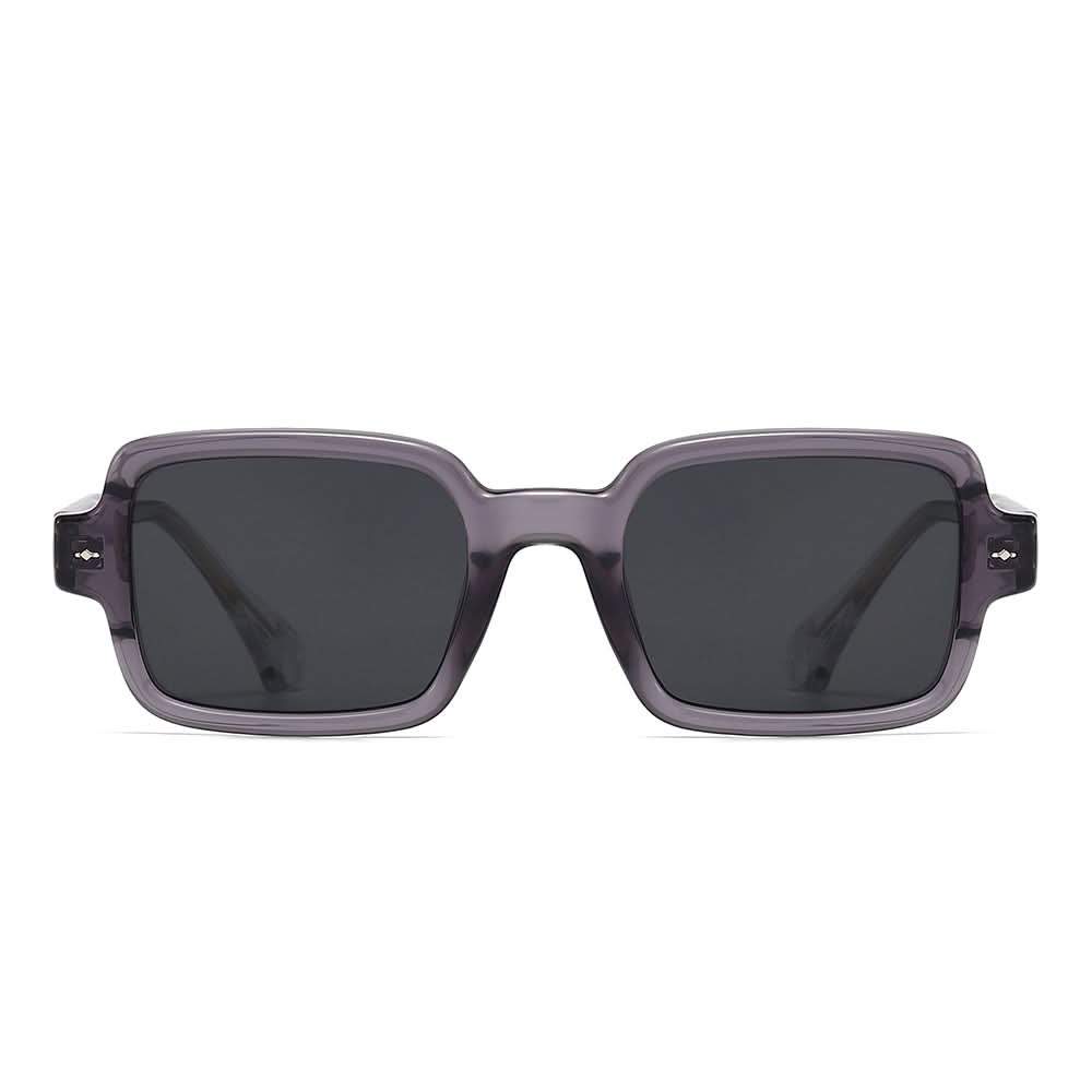 Dollger Square 90s Retro Clear Sunglasses