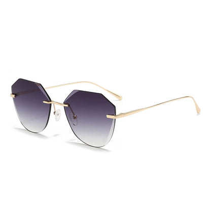 Dollger Irregular Round Tinted Sunglasses