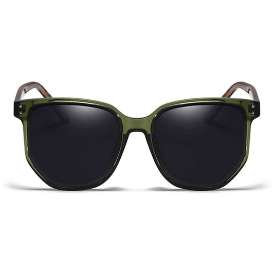Retro Circle Frame Resin Sunglasses