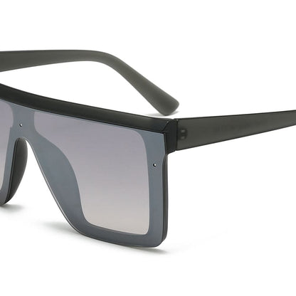 Dollger Black Rectangle Aviator Sunglasses