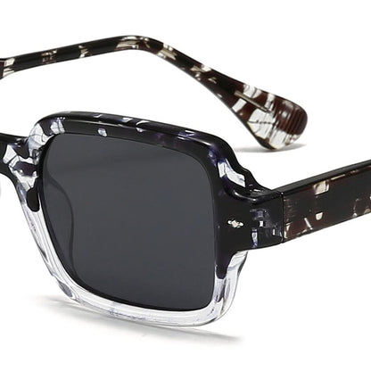 Dollger Square 90s Retro Clear Sunglasses