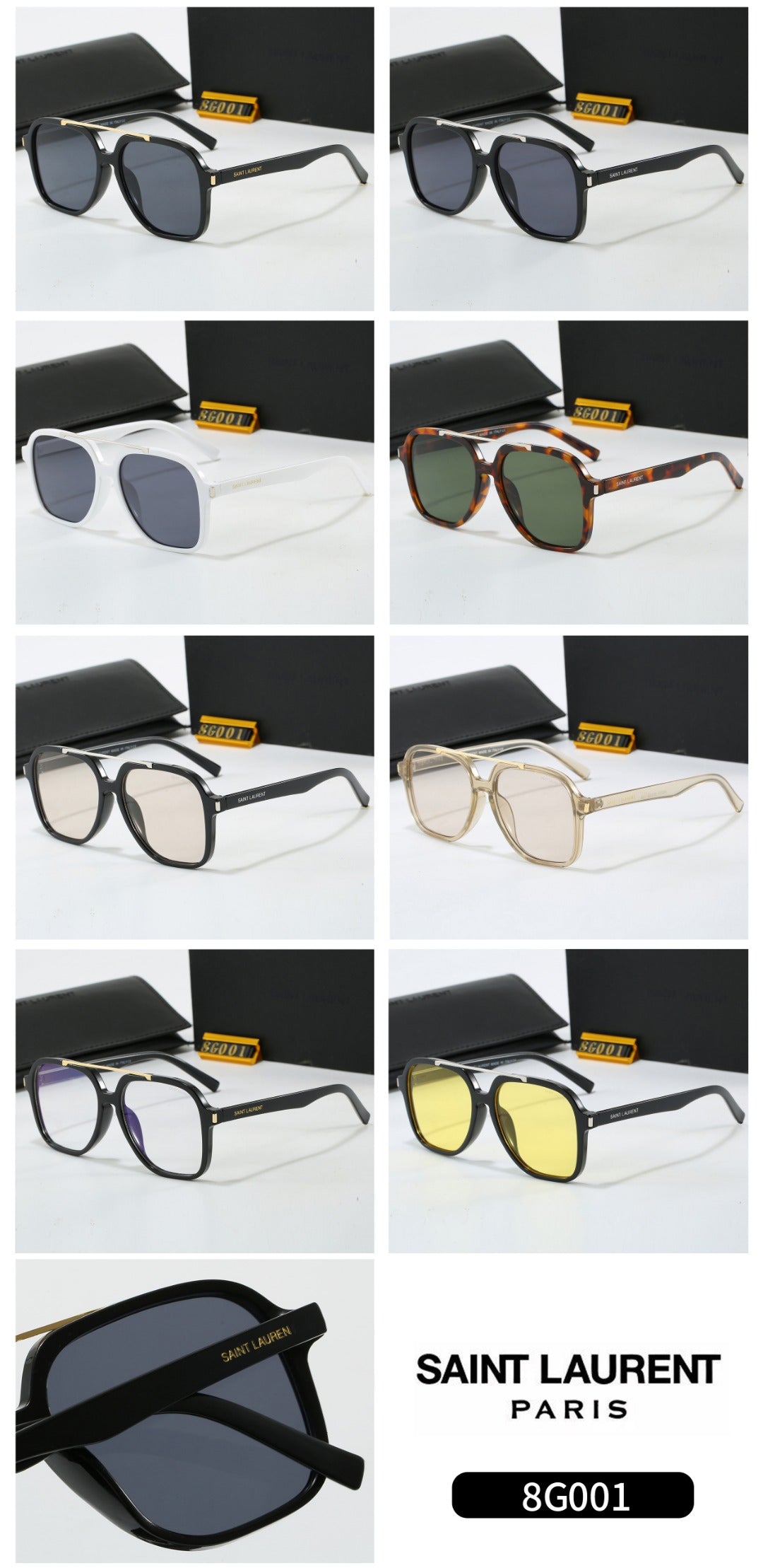 Fashion hot 8 color sunglasses 8G001